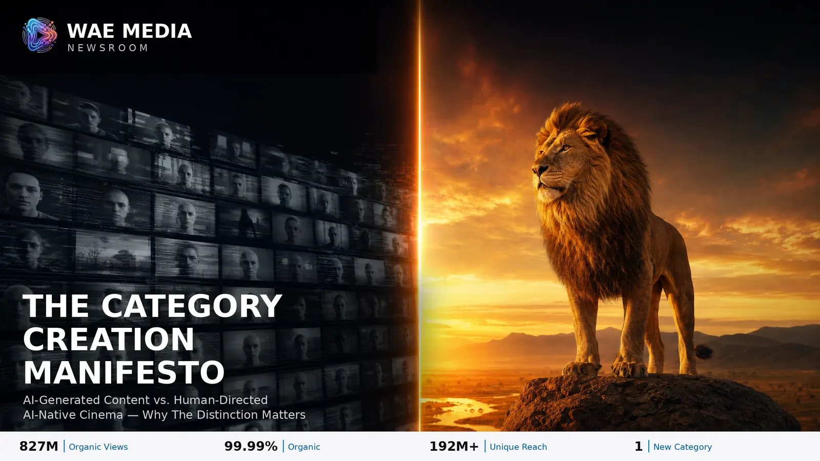 Cover image: The Category Creation Manifesto: Why AI-Native Cinema is Not AI-Generated Content