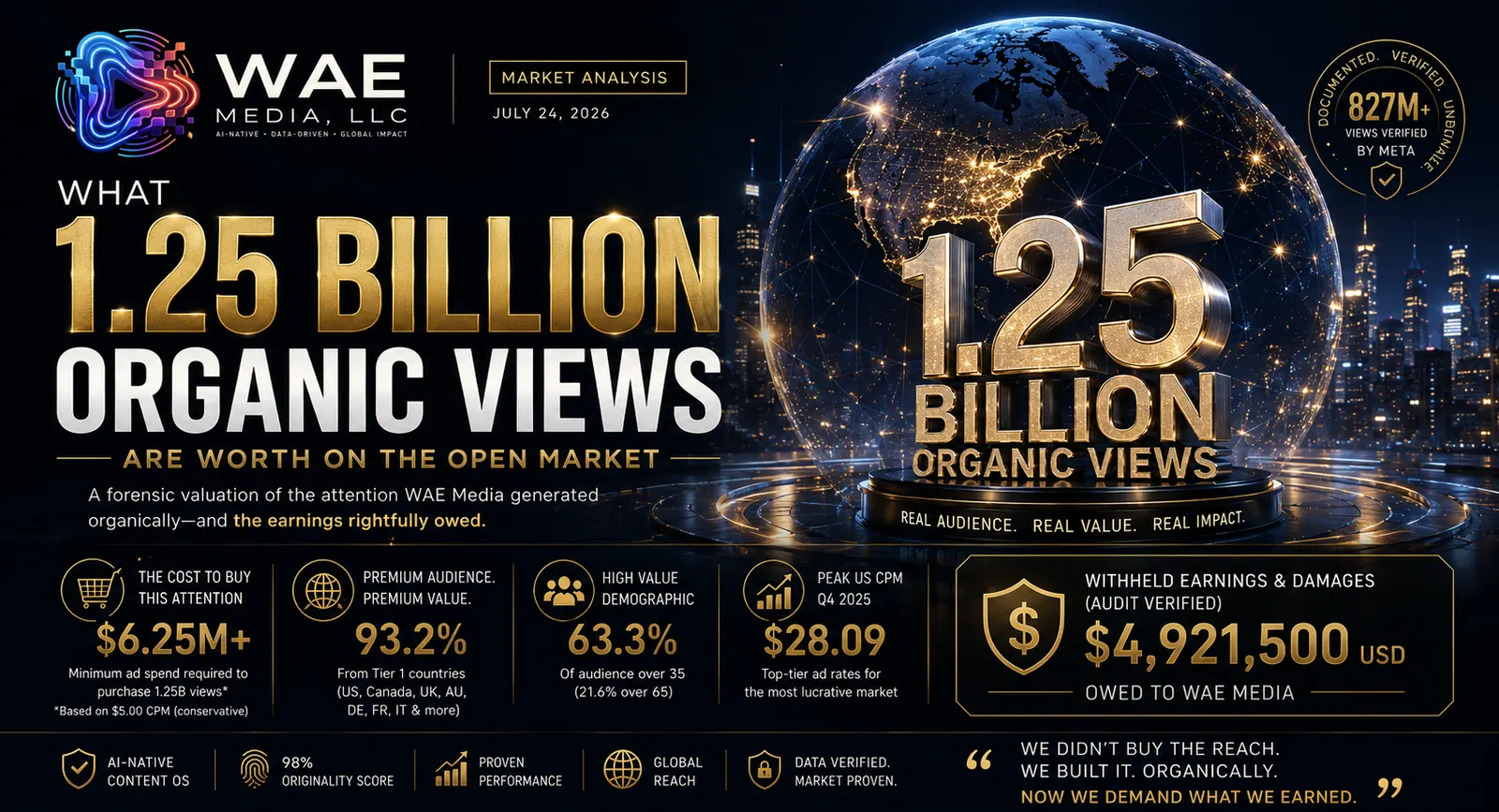 Cover image: What 1.25 Billion Organic Views Are Worth on the Open Market