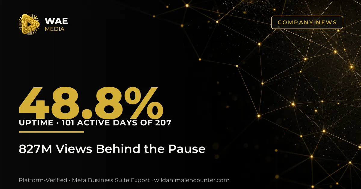 Cover image: 827 Million Views on 48.8% Uptime: The Operational Record Behind the Pause