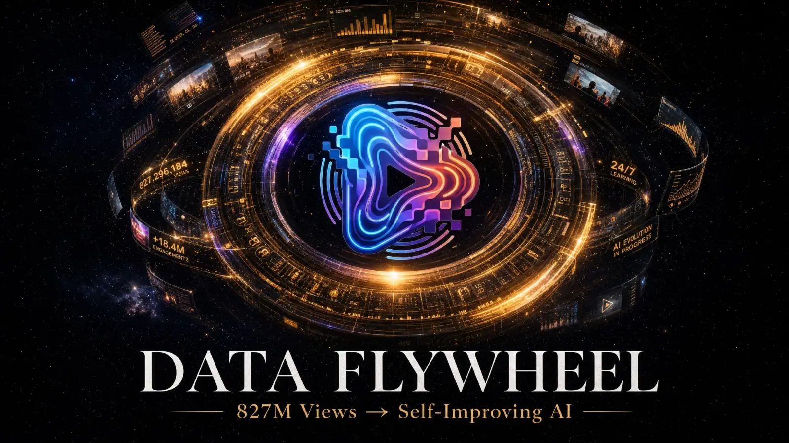 Cover image: Data Flywheel Economics: How 827 Million Views Become a Self-Improving AI System